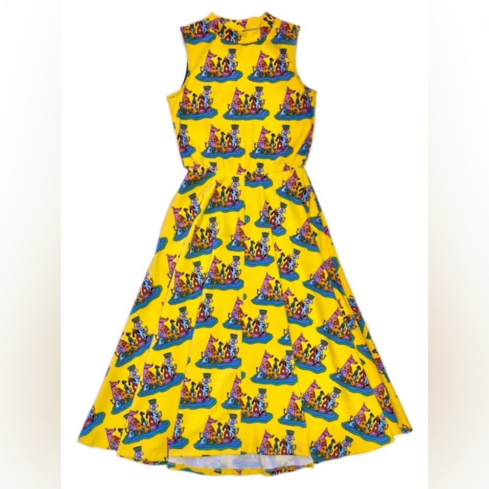 Nooworks Dahlia dress in Dog Party